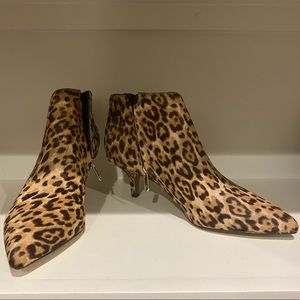 Sam Edelman leopard print booties